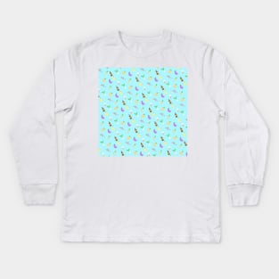 vocaloid pattern Kids Long Sleeve T-Shirt